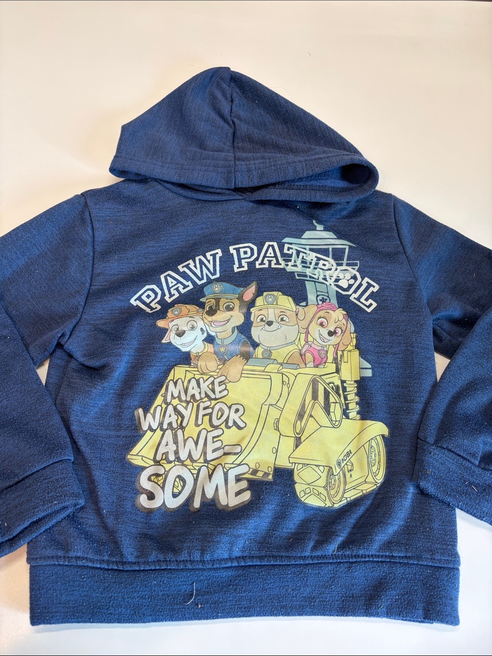 Paw Patrol Navy Blue Hooded Sweatshirt with Character Graphic
